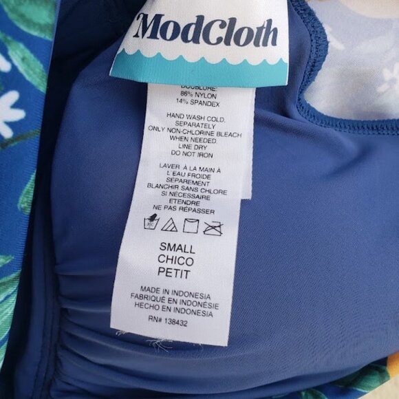 5/$100 SALE - NEW Modcloth The Kelsie One Piece Swimsuit - Picture 4 of 6